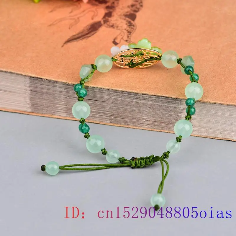 Green Jade Flower Bracelet Amu - Bead Bracelet Men review and price