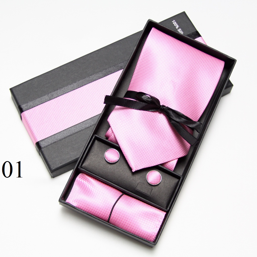 Solid Neck Tie Set Box Cufflin - Neck Tie Set Box review and price