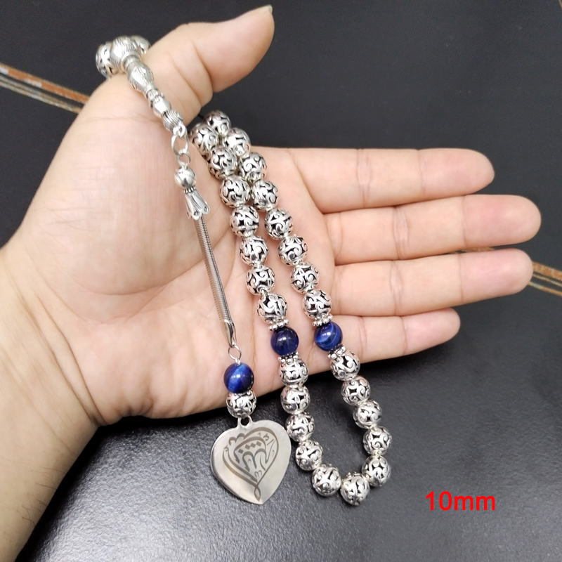 Tasbih set Metal beads blue ti - Men Accessories Hk review and price
