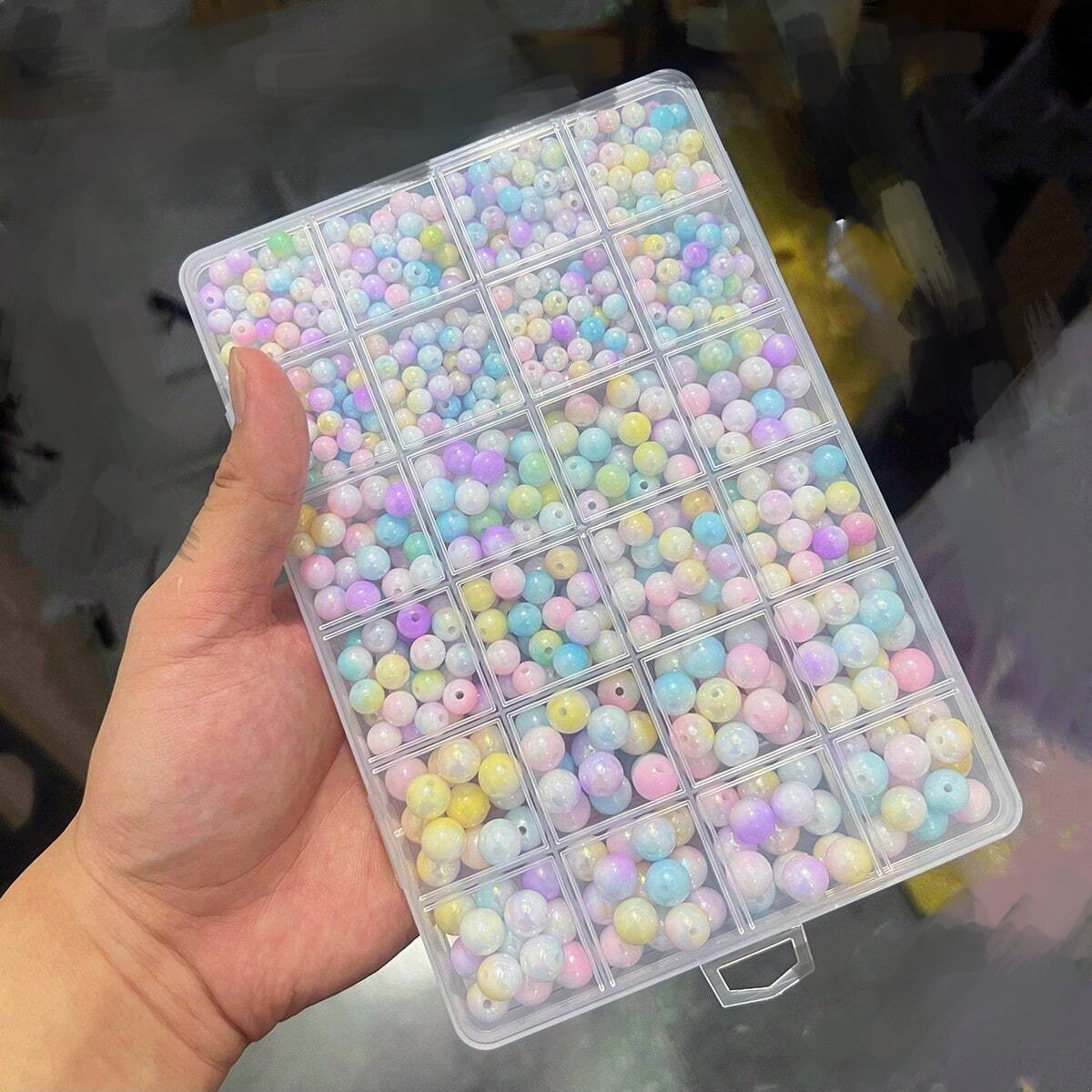 800pcs/24 grid set box 6mm/8mm - Bead Bracelet Men review and price