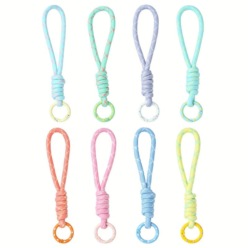 2~5pcs Colorful Braided Keycha - Men'S Accessories Rings review and price