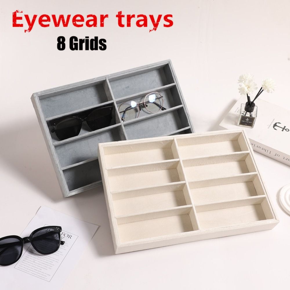 Beige Grey Sunglass Organizer  - Men'S Accessories Organizer Tray review and price