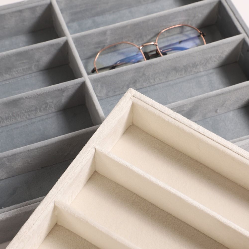 Beige Grey Sunglass Organizer  - Men'S Accessories Organizer Tray review and price