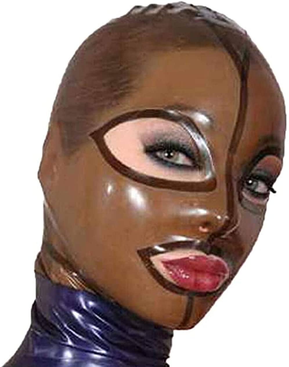 Latex Mask Transparen Brown Ru - Men Accessories Unique review and price