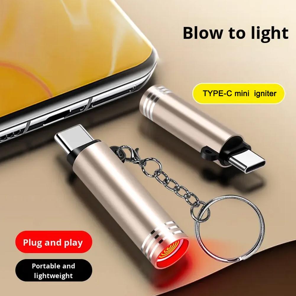 Type C Mini Lighter Blow to Ig - Lighter Windproof review and price