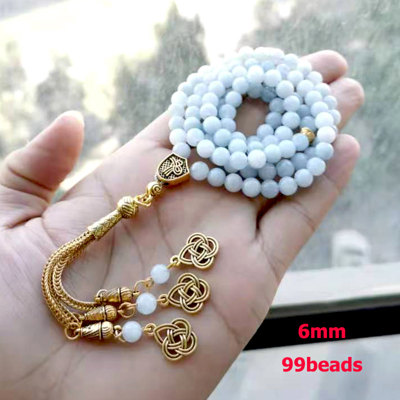 Tasbih Natural Aquamarines Sto - Men Accessories Hk review and price