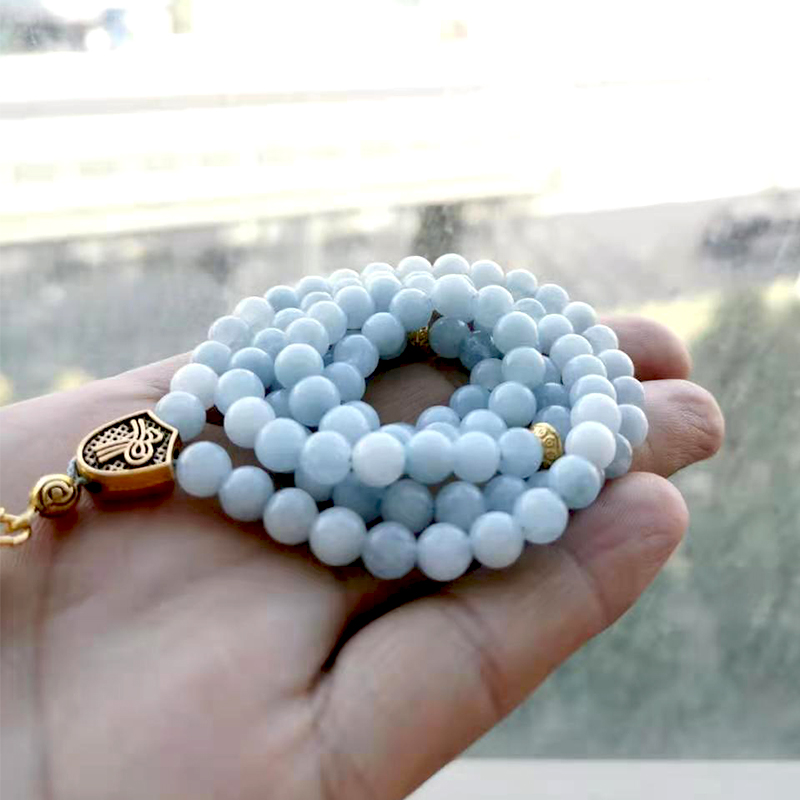 Tasbih Natural Aquamarines Sto - Men Accessories Hk review and price