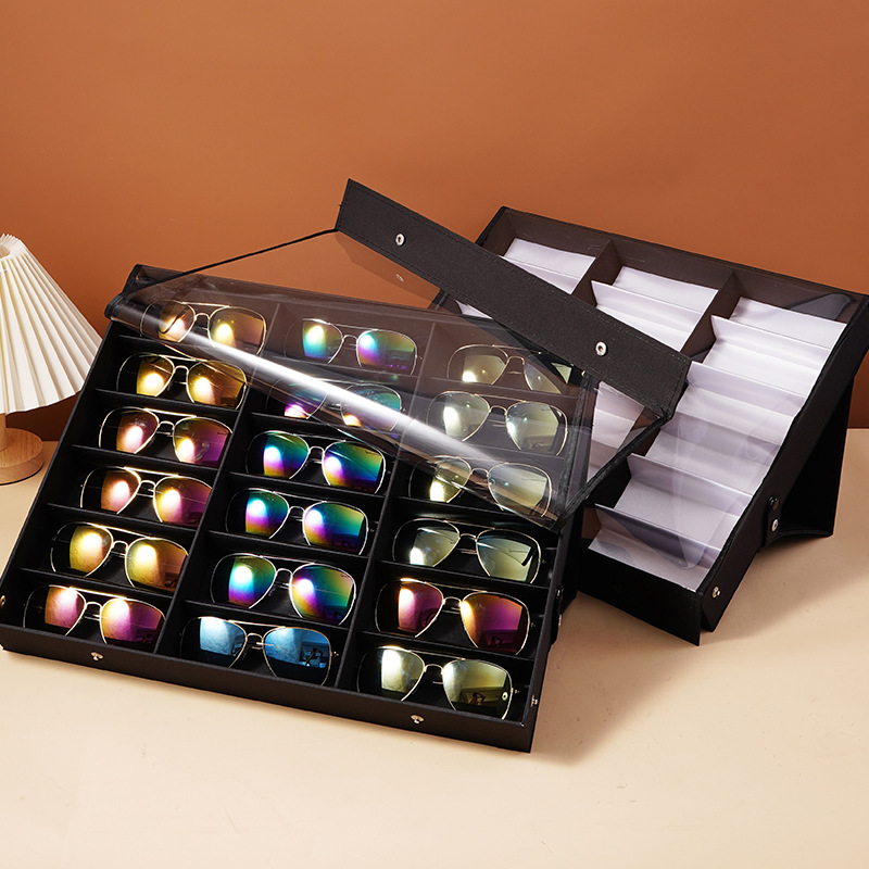 18 Slots /Grid Glasses Storage - Men'S Accessories Organizer Tray review and price