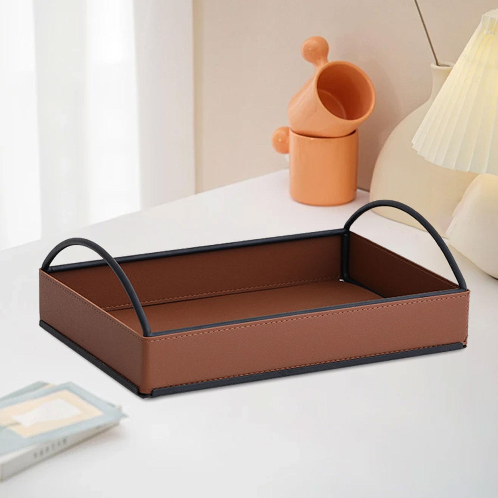 Modern PU Leather Valet Tray D - Men'S Accessories Organizer Tray review and price
