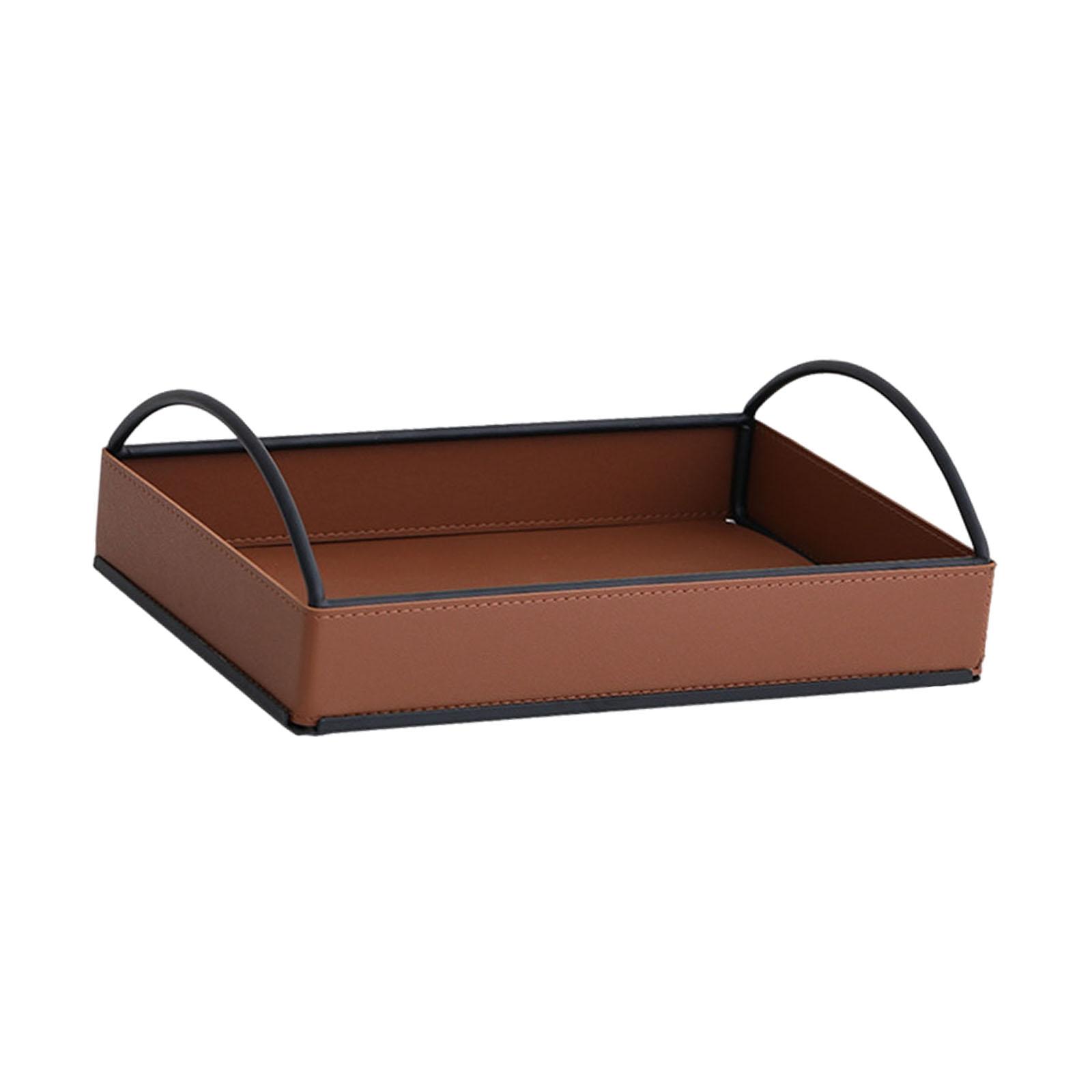 Modern PU Leather Valet Tray D - Men'S Accessories Organizer Tray review and price