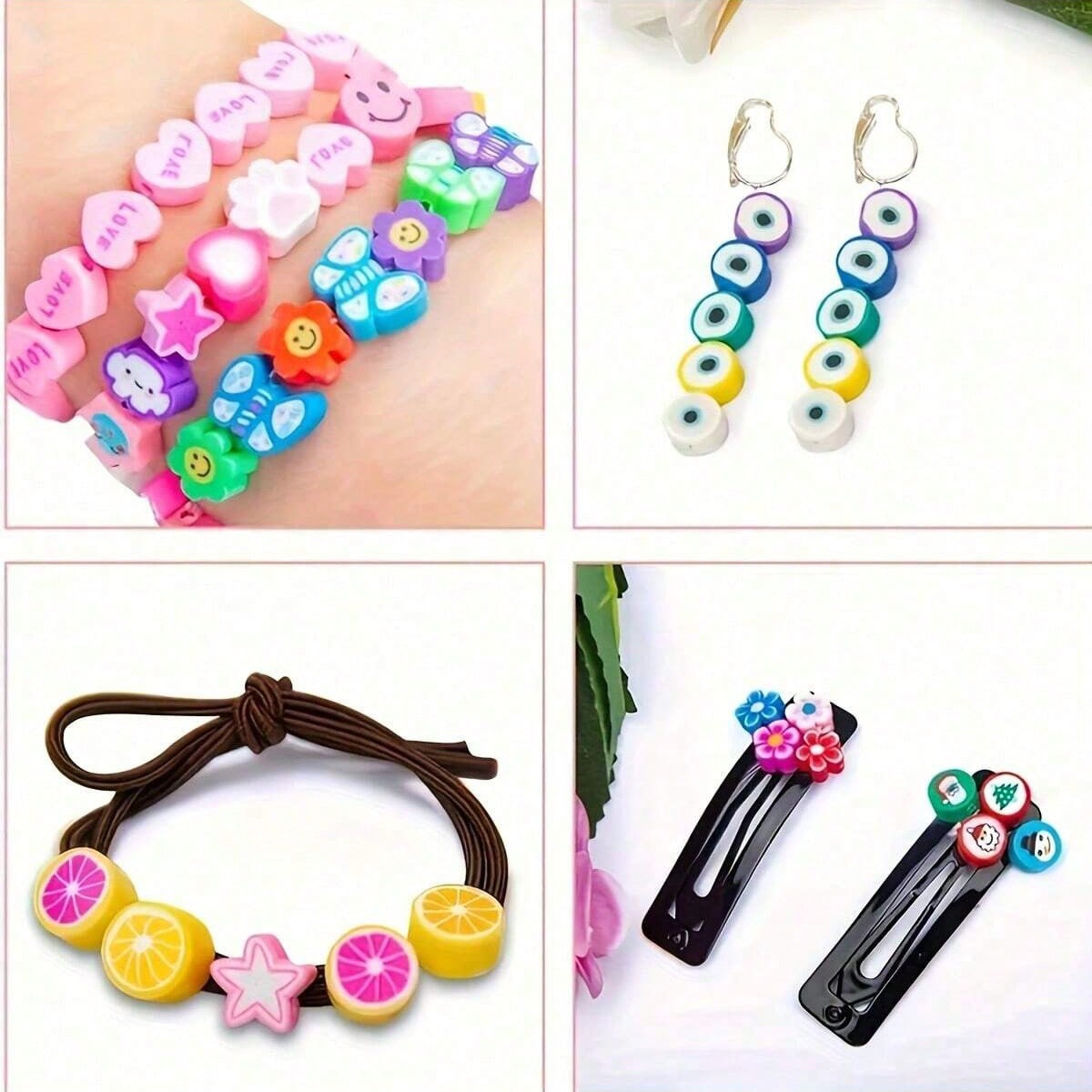 1450/1200/250pcs Polymer Clay  - Bead Bracelet Men review and price