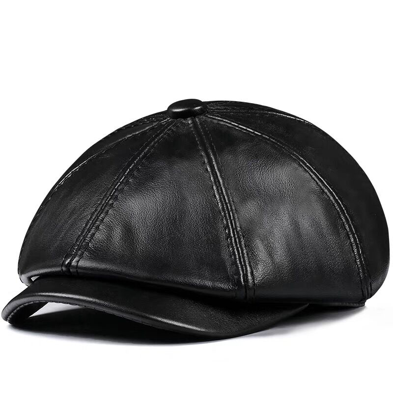 Spring New Genuine Leather Hat - Men Accessories Brand review and price