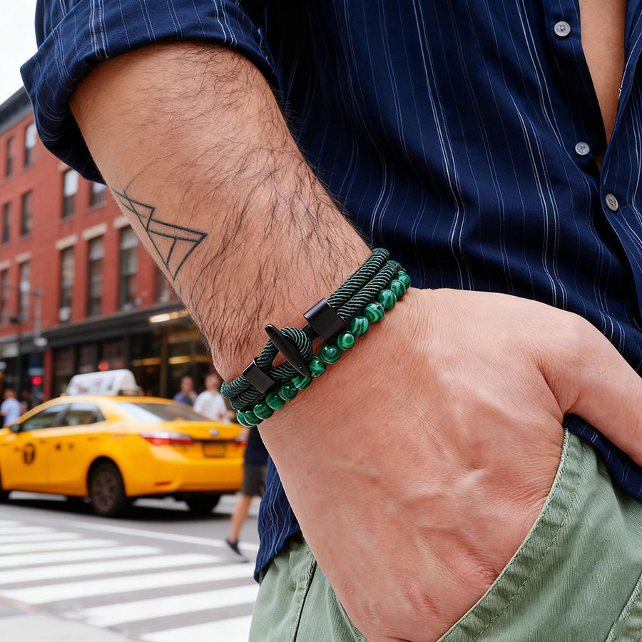 Unique Anchor 2Pcs Man Bracele - Men Accessories Unique review and price