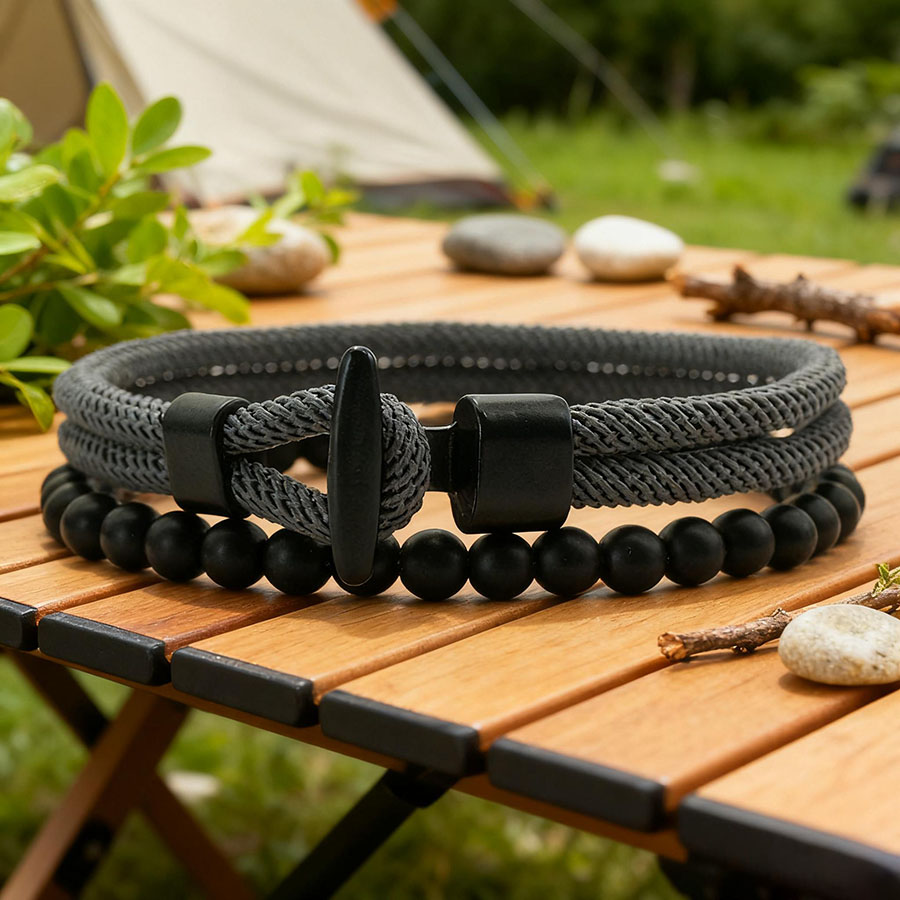 Unique Anchor 2Pcs Man Bracele - Men Accessories Unique review and price