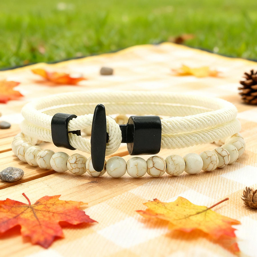 Unique Anchor 2Pcs Man Bracele - Men Accessories Unique review and price