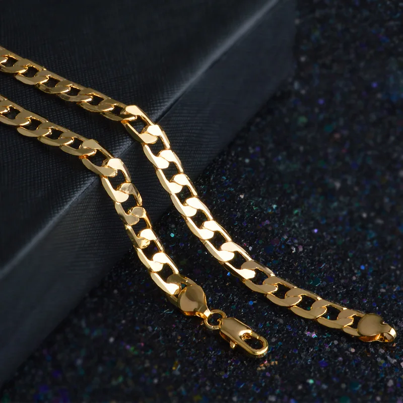 Hot luxury 18K gold Lucky 8MM  - Men'S Accessories Affordable review and price