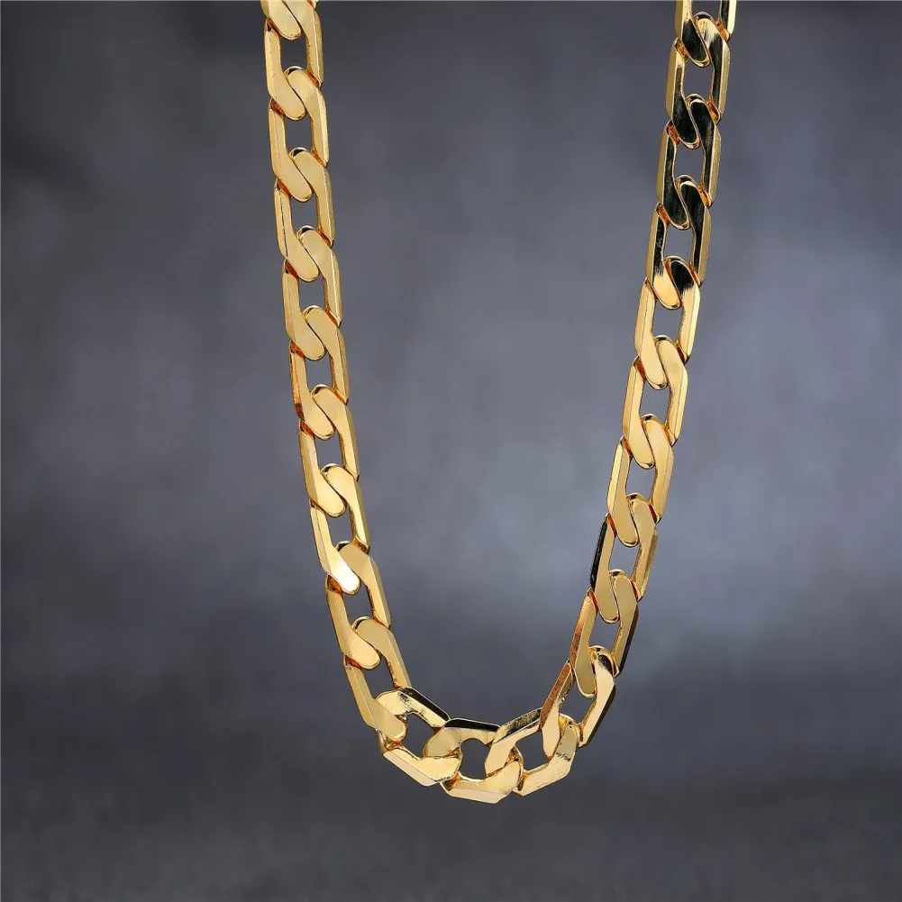 Hot luxury 18K gold Lucky 8MM  - Men'S Accessories Affordable review and price