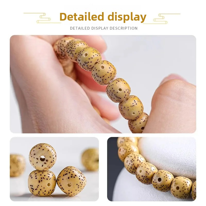 High Density Golden Seed Star  - Bead Bracelet Men review and price