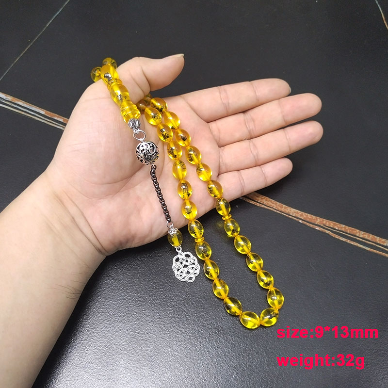Tasbih men Yellow resin Real i - Men Accessories Hk review and price