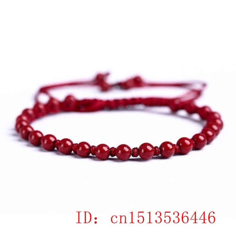 Customized Natural Red Cinnaba - Bead Bracelet Men review and price