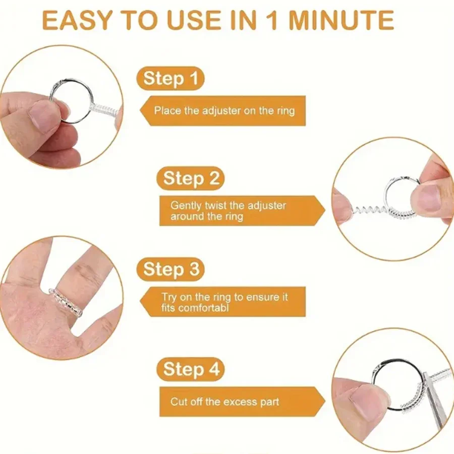 4/8pcs-Ring Size Adjuster-Invi - Men'S Accessories Rings review and price