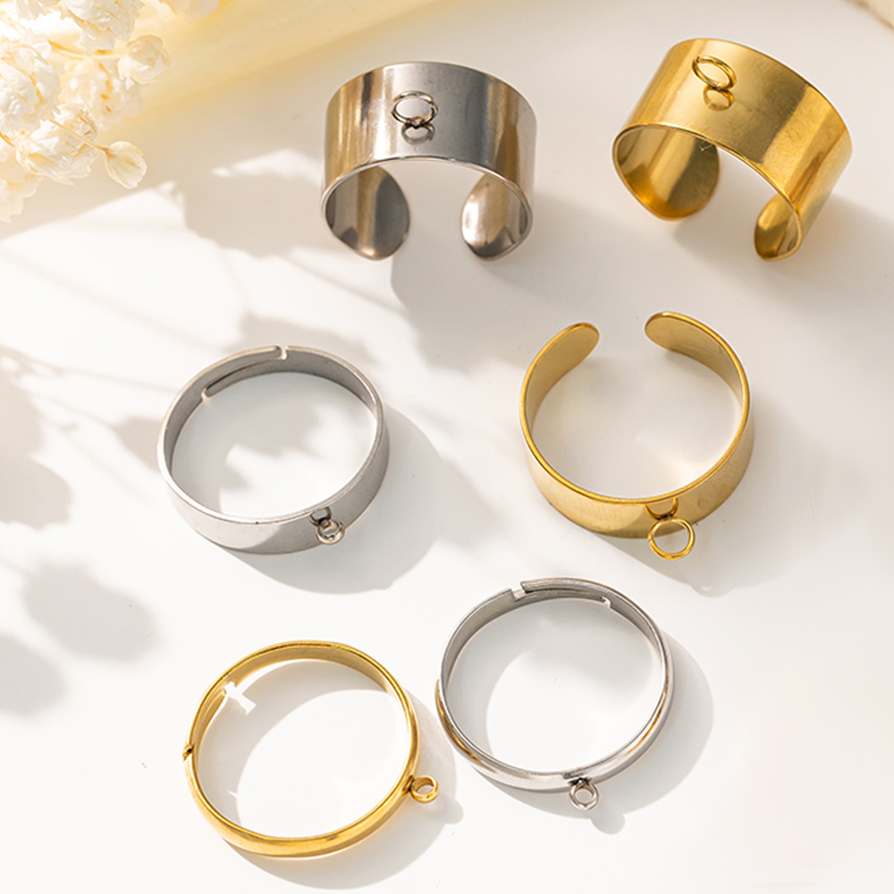 5pcs/Lot Stainless Steel Gold  - Men'S Accessories Rings review and price