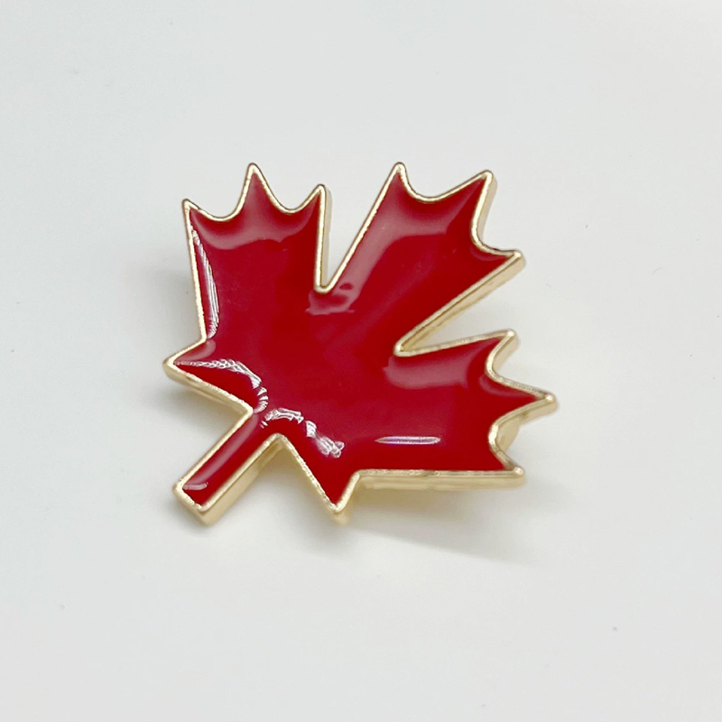 Enameled Red Maple Brooches Ca - Men'S Accessories Canada review and price