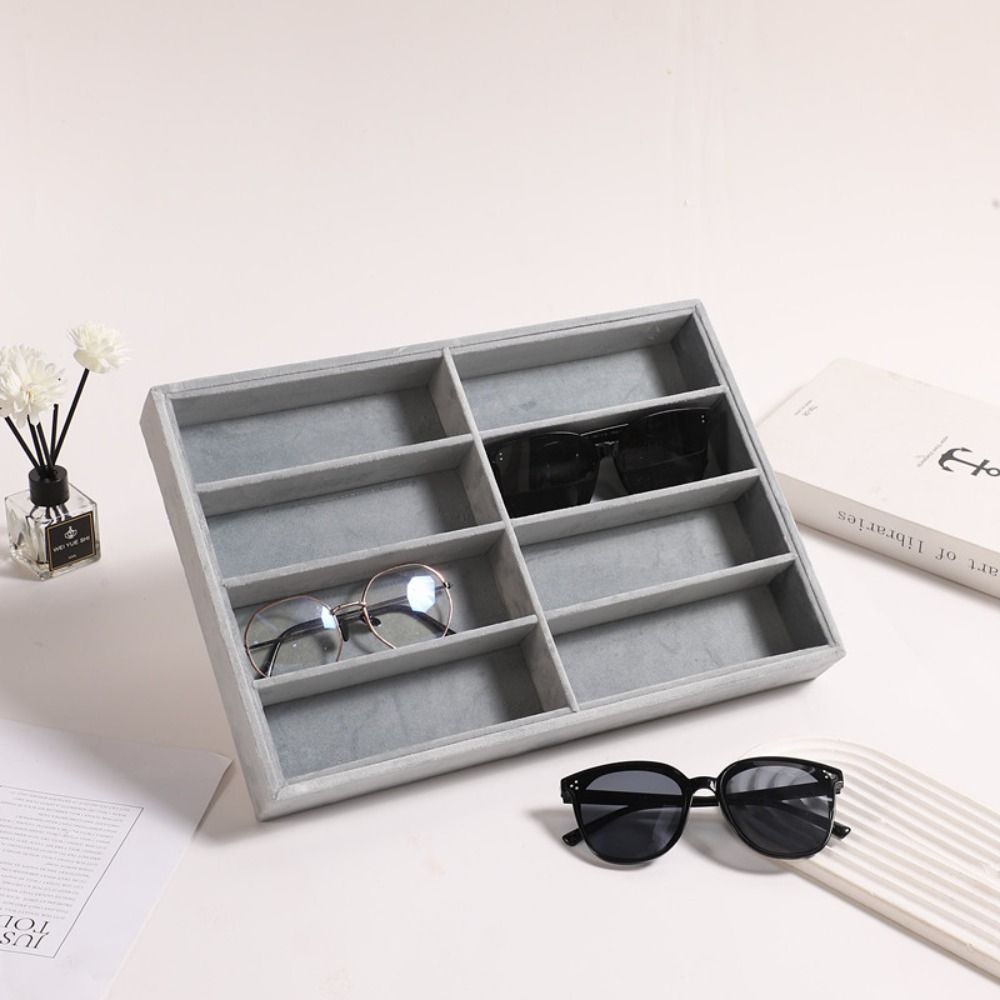 Beige Grey Sunglass Organizer  - Men'S Accessories Organizer Tray review and price