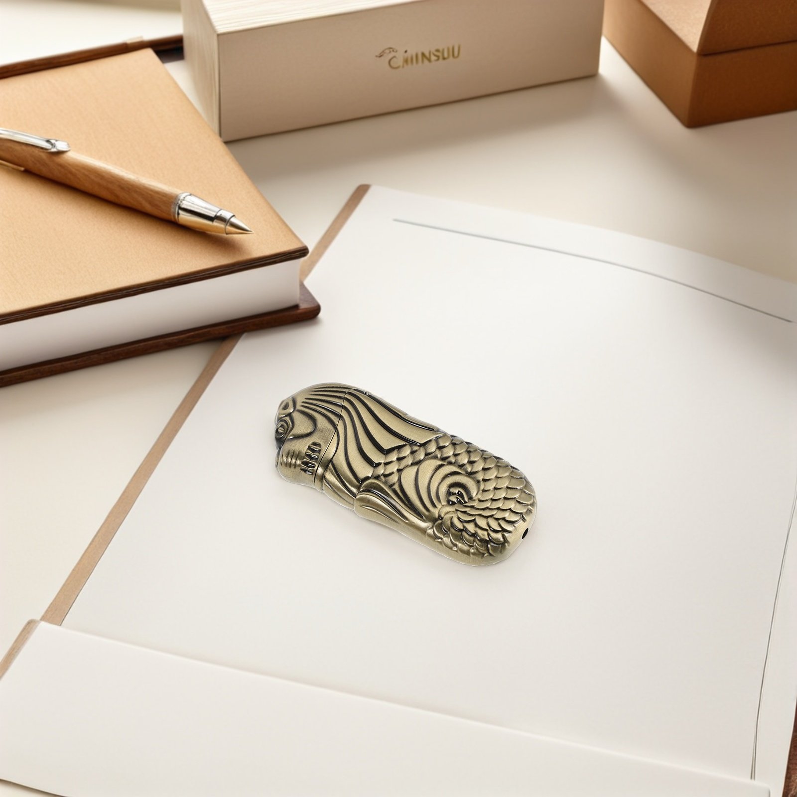 Merlion Lighter Case Embossed  - Lighter Windproof review and price