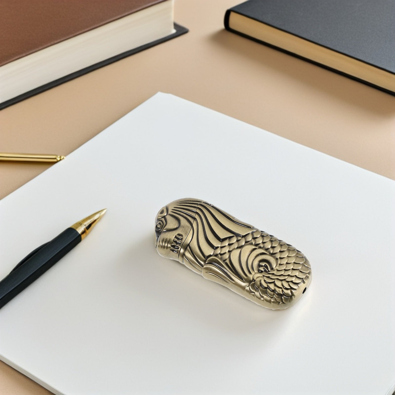 Merlion Lighter Case Embossed  - Lighter Windproof review and price
