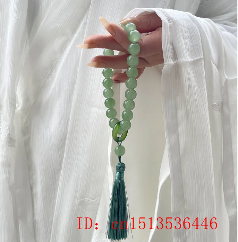 Green Jade Stone 12mm Beads Ta - Bead Bracelet Men review and price