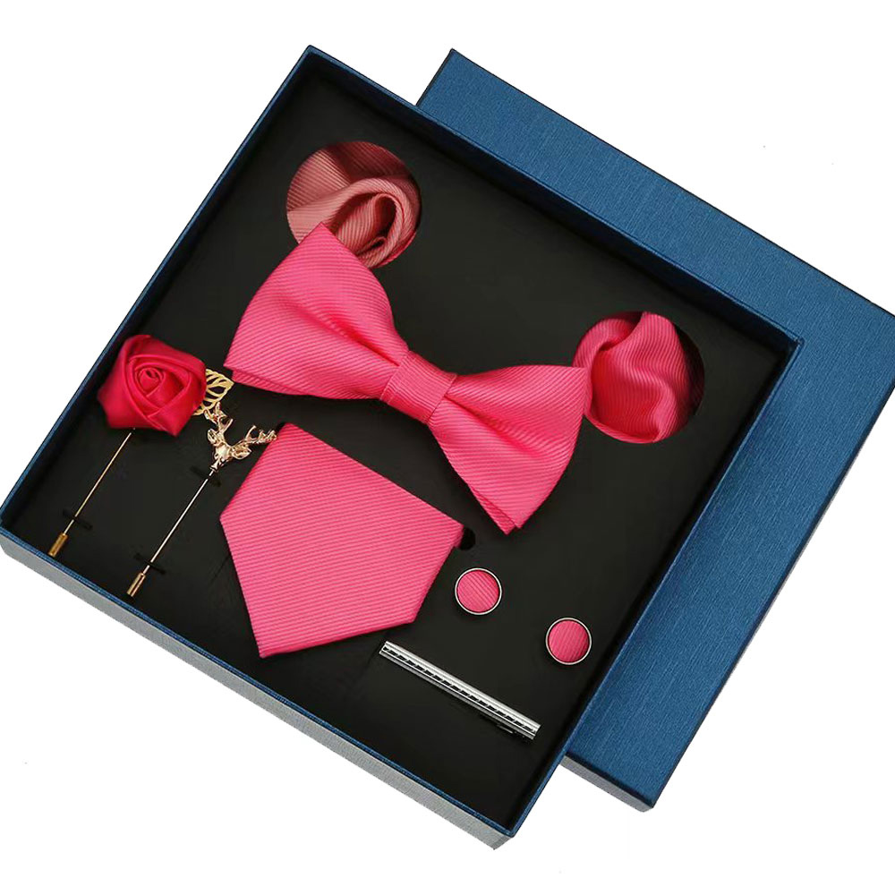 Plain Tie Set For Men Solid Co - Neck Tie Set Box review and price