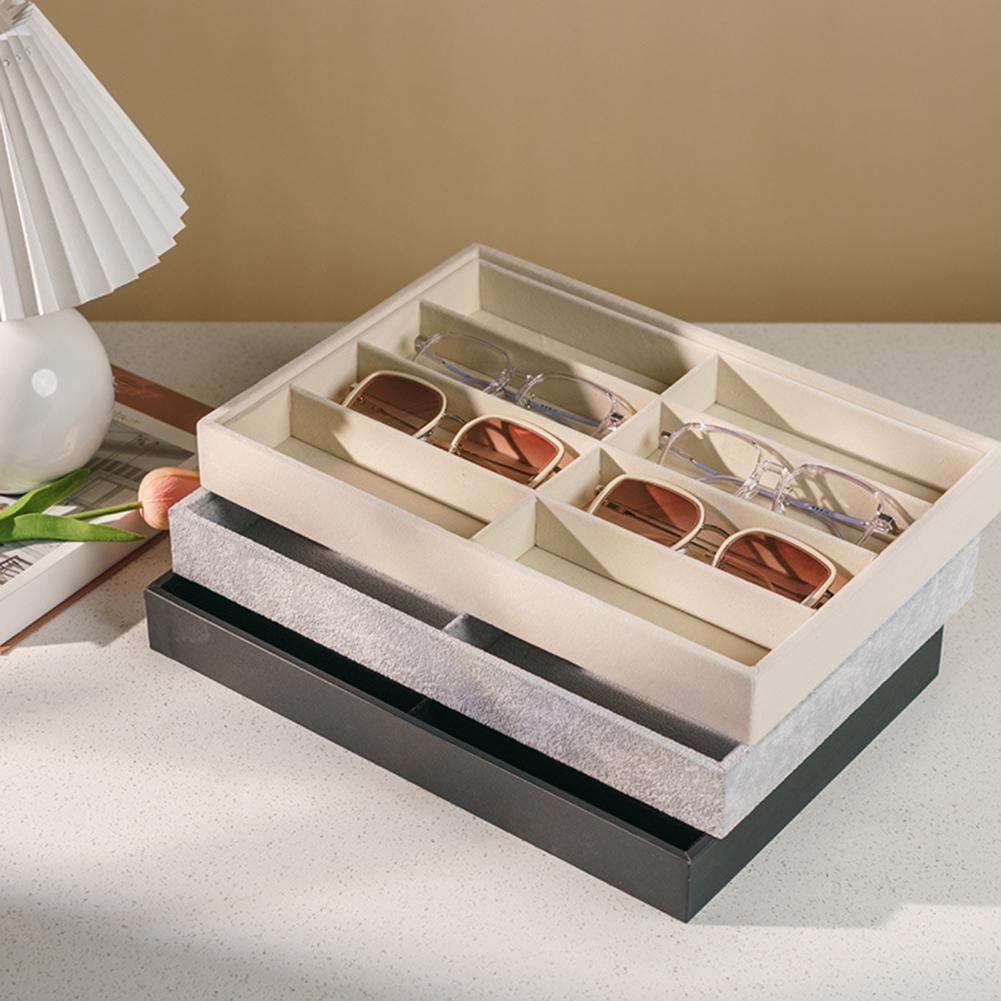 8 Grid Velvet Glasses Holder S - Men'S Accessories Organizer Tray review and price